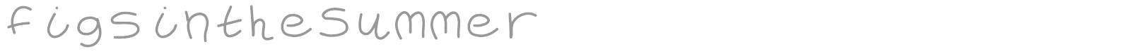Figs in the Summer font preview